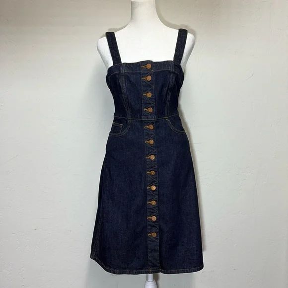 Madewell | Dresses | Nwt Madewell Denim Overall Jumper Mini Dress Button Front Dark Wash Size 2 | Poshmark Madewell | Dresses | Nwt Madewell Denim Overall Jumper Mini Dress Button Front Dark Wash Size 2 | Poshmark